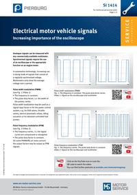 SI 1414 Electrical motor vehicle signals - Increasing