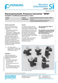 SI 0076 Electropneumatic Pressure Converter `EPW` (insufficient