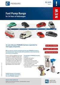 RU DA PL FR EN FL 1175 Fuel Pump Range for 50 Years of
