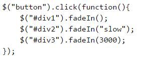 jquery Effects: Fade ve Slide Farklı fade işlemleri vardır.