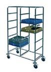 tube frame rack 1,5 mm AISI 304 s/s L shaped rails Shock-resistant plastic disc bumpers Grease proof  72