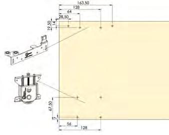 34 39 71 8028 Üst ray Upper track 12,66 6,70 8,75 8010-1 Alt tekli gömme ray Bottom single recessed track 36,65 50 8002 - A