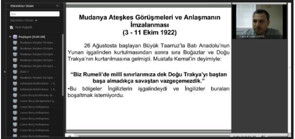 Şekil 5 de görüldüğü gibi kullanıcı bağlantı adresini doğru bir şekilde yazdığınız zaman canlı yayına katılabileceksiniz.