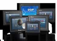 DOP-100 Yeni Zarif ve Yetenekli HMI Ailesi 4.3, 7, 10 ekran boyutu ve seri portlu, Ethernet potlu, ses çıkışlı modeller.