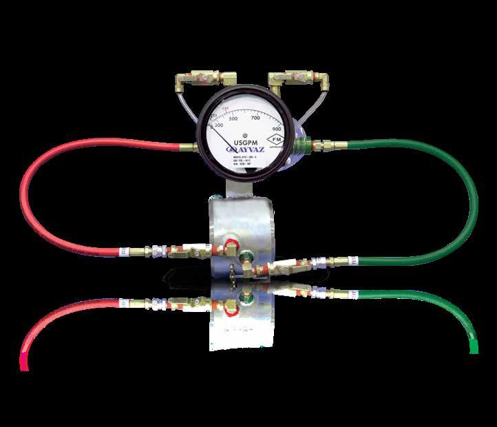 YANGIN GRUBU Ayvaz Akış Ölçer (Flow Meter) Maks. Çalışma Basıncı : 500 PSI (34.48 bar) Maks.