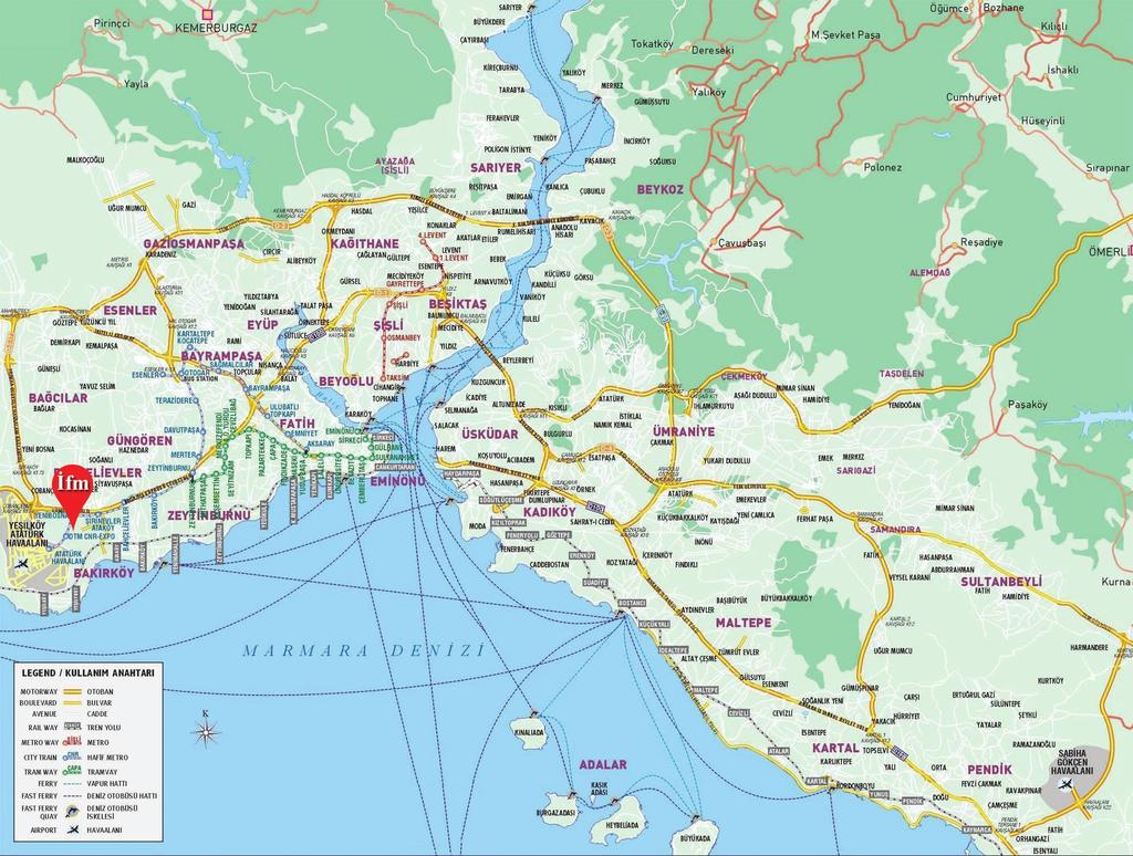 MAP OF THE EXHIBITION AREA / FUAR ALANI HARİTASI İstanbul Expo