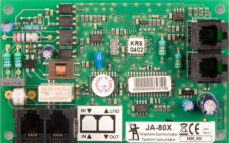 5- BUS Data Giriş: Kontrol Paneline JA-80X telefon modülü veya PC bağlantısı için JA-82T USB modül bağlanabilen giriştir.