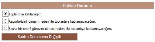 Üzerinde çalışmak istediğiniz kurulun hemen solunda bulunan Düzelt düğmesine basarak o kurula ait girilmiş gündem, açıklamalar ve diğer bilgiler sayfanıza gelecektir.