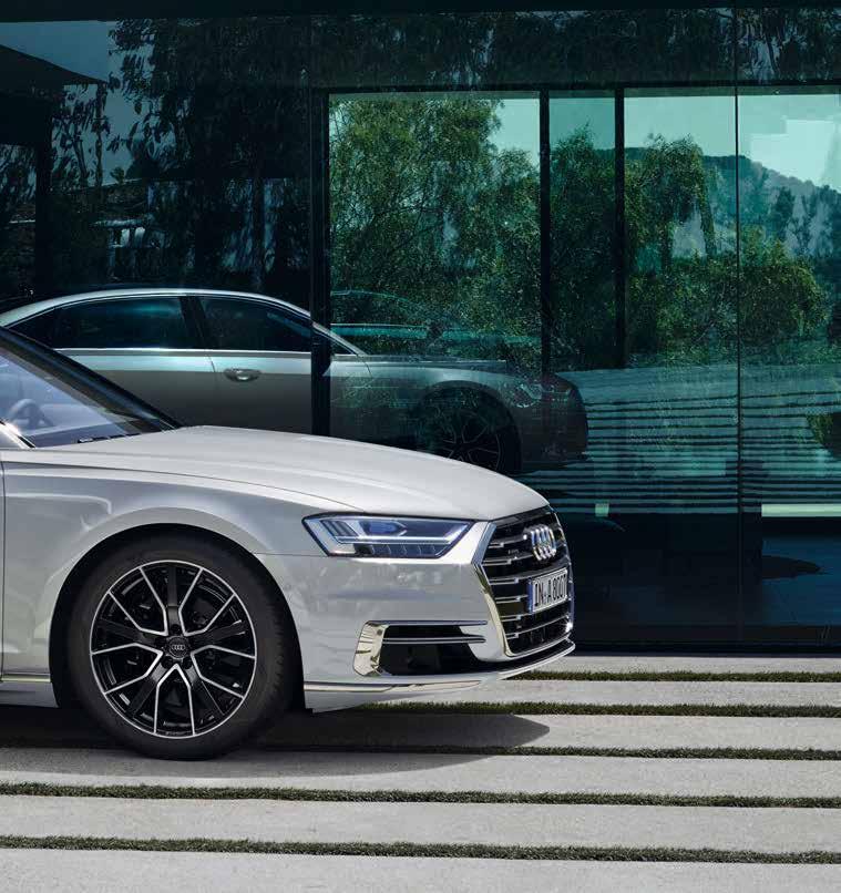 Audi exclusive 40 41 Özenle seçilmiş dekoratif aksesuarlar, renkli deri döşeme ve kaplamalar ve çok geniş bir renk yelpazesine sahip kişiye özel araç boyası gibi Audi exclusive aksesuar ve donanım