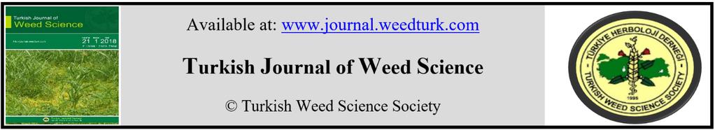 Turkish Journal of Weed Science 21(1):2018:1-7 Araştırma Makalesi / Research Article Türkiye de Tarım ve Tarım Dışı Alanlarda Görülen Küsküt Türlerinin (Cuscuta spp.