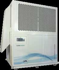 (63 db) Verimlilik ve uygulanabilirlik bir arada Opsiyonel Hijyenik klima sistemlerinde nem alma, ısıtma, soğutmayı tek cihazda ve eş zamanlı yapar.