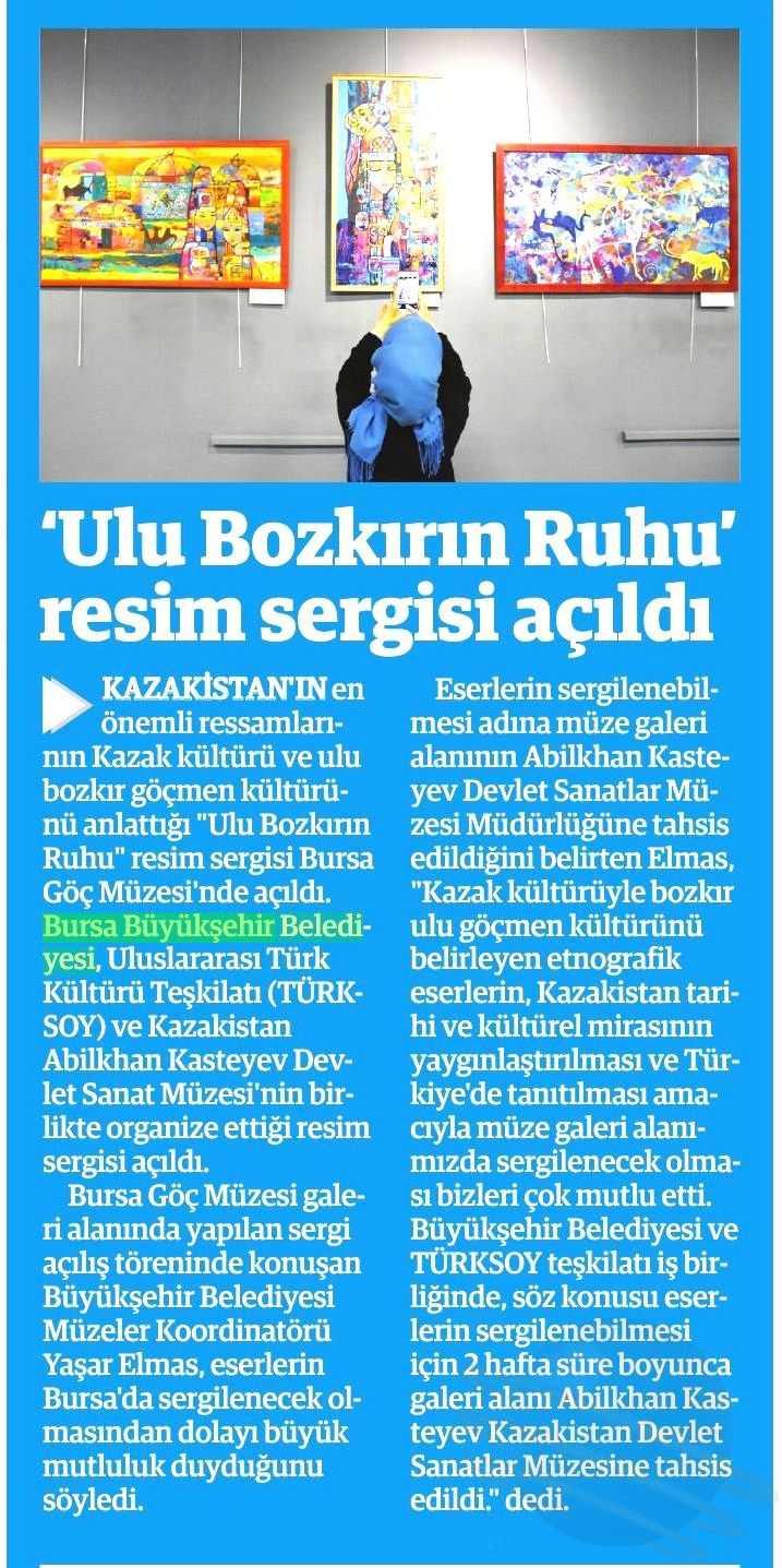 ULU BOZKIRIN RUHU RESIM SERGISI AÇILDI Yayın Adı : Harbi