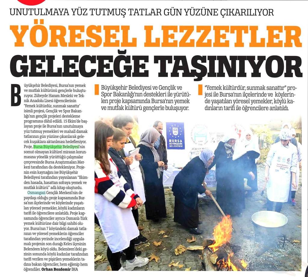 YÖRESEL LEZZETLER GELECEGE TASINIYOR Yayın Adı : Türkiye