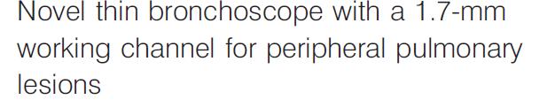 Standart bronkoskop ile endobronşiyal lezyonun izlenmediği 102 hasta Dış çap 3.