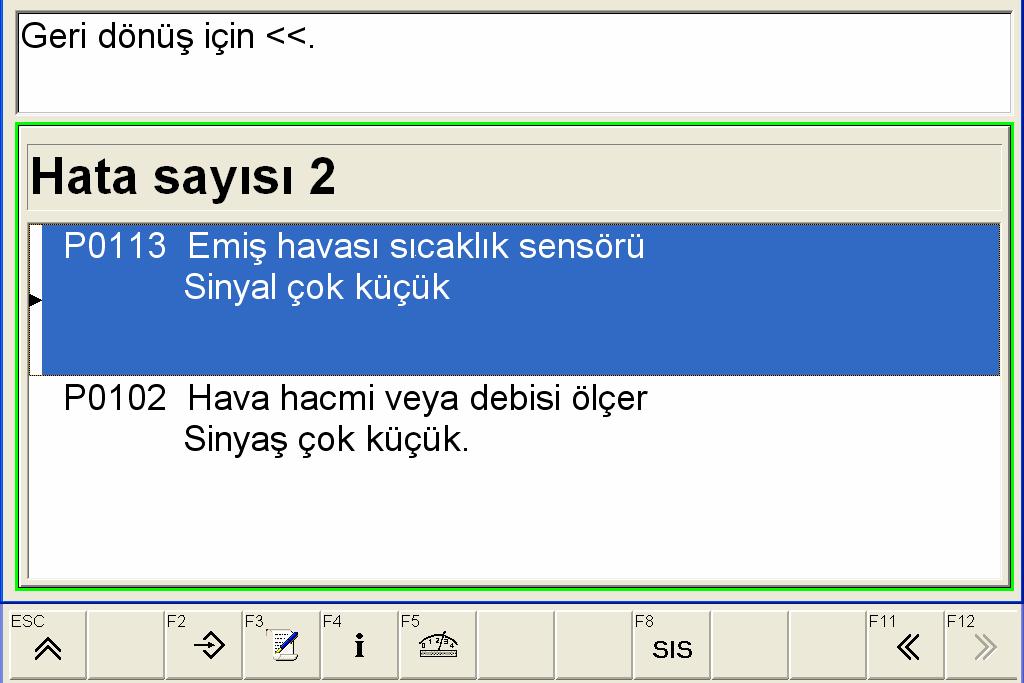 Diyagnostik cihazının araca bağlanma işlemi tamamlandıktan sonra kontak anahtarı açılarak ECU motor kumanda sistemine girilir.