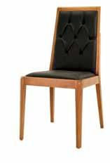 Serra / L41 W55 H88. Beech wood frame. Padded seat and backrest.