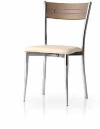 METAL SANDALYELER METAL CHAIRS Brooklyn / G45 D52 Y82 Metal iskeletli toz boyalı. Oturum masif ahşap.