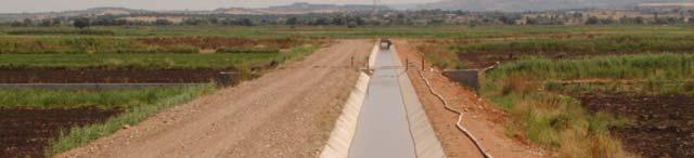 DSİ, sulama projelerinde ana kanal, yedek ve tersiyer kanallarını inşa etmekte, çiftlik içi kanalları ile tarla içi kanalları tarla içi hizmet