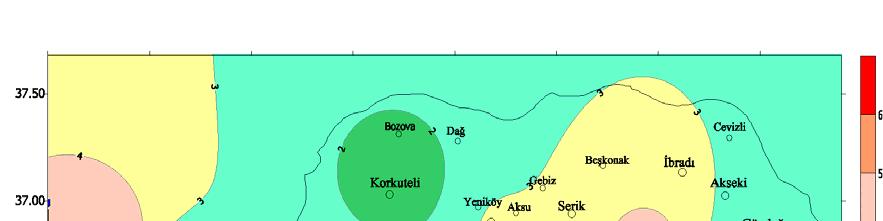 Sayısı ( Rüz. hızı 10.8 17.1 m/sn ) Şekil 205.