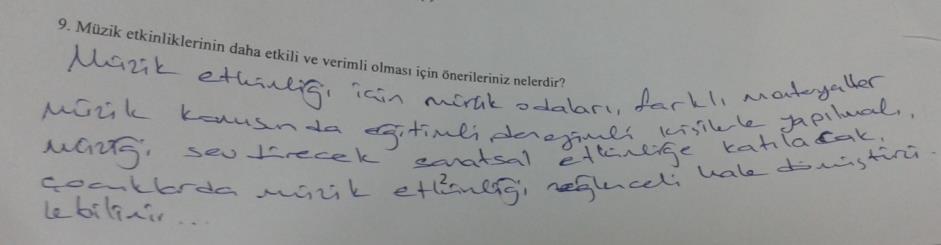 Yılmaz Bolat, E. (2017). Okul Öncesi Öğretmenlerinin Müzik Etkinlikleri Konusundaki Görüşlerinin Belirlenmesi. idil, 6 (35), s.2073-2096.