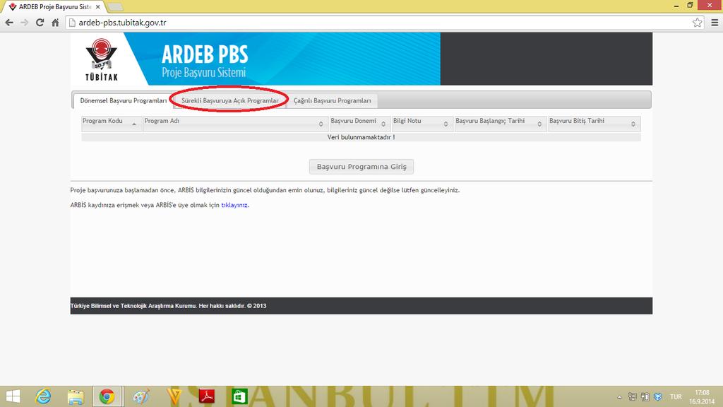 BAŞVURU AŞAMALARI 2- ARDEB PBS (Proje Başvuru Sistemi) De Proje Başvurusu Nasıl Yapılır? (ardeb pbs.tubitak.gov.