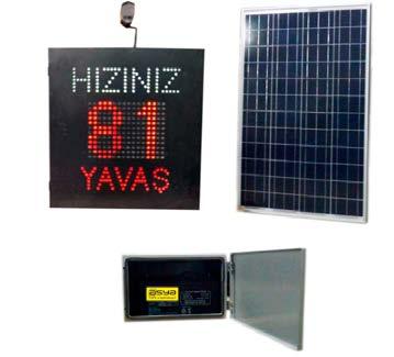 9 Lİ HIZ UYARI SİSTEMLERİ (RADAR) 80 x 85 cm Şehir İçi Radarlı Hız Uyarı Sistemi