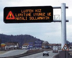 Bolu Dağı Trafik Bilgi Sistemi Projesi 1999, Bolu Dağı Geçişi Trafik Bilgi Sistemi Projesi Türkiye'de ilk defa uygulanan bir proje olmuştur.