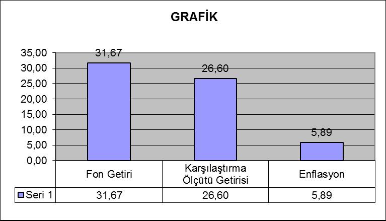 B. PERFORMANS BİLGİSİ Karşılaştırma Ölçütünün Getirisi /Eşik Değer (%) Enflasyon Oranı (%) Portföyün Zaman İçinde Standart Sapması % Karşılaştırma Ölçütünün Standart Sapması Sunuma Dahil Dönem Sonu