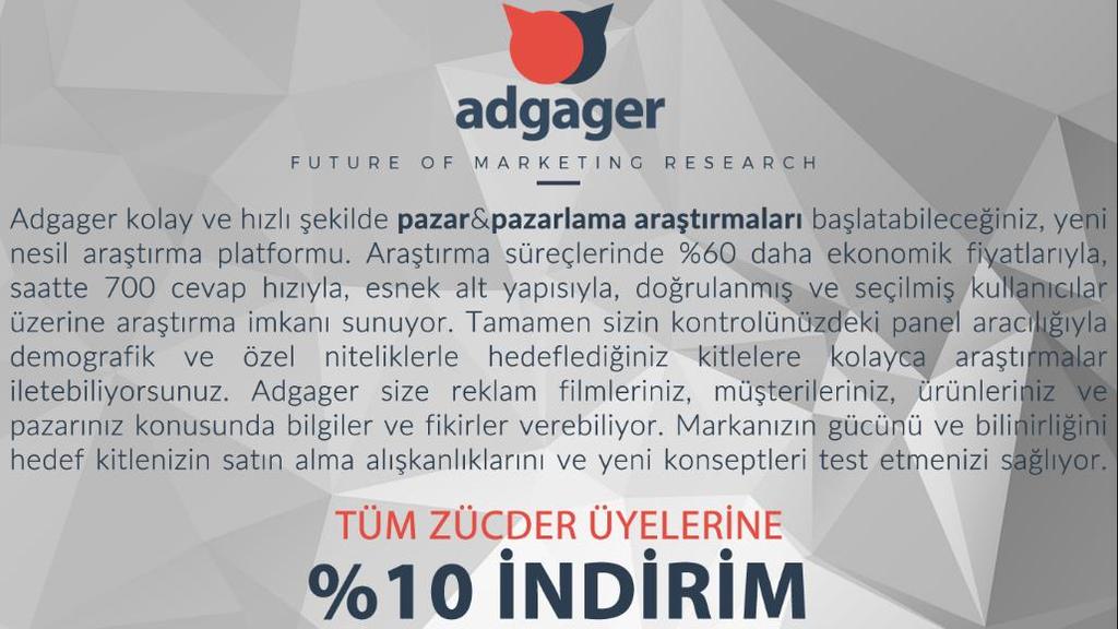 Adgager; Tüm Türkiye ye ve farklı demografilere dağılmış 18.