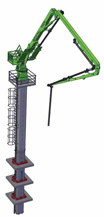 25 20 15 10 5 24m / 944 INCH 5 10 15 20 24 4m -5-10 -15-20 Pedestal: 2750 KG / 6060 LBS Boom Section: 2350 KG / 5180 LBS Top Mast: 2300