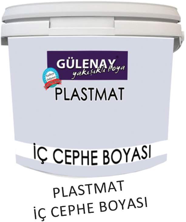 İÇ CEPHE BOYALARI PLAST MAT İÇ CEPHE BOYASI Plast Mat İç Cephe Boyası, su bazlı akrilik kopolimer emülsiyon esaslı mat iç cephe boyasıdır. Çok yüksek kapatma özelliği vardır.