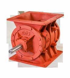 Rotary valves are used to control the flow of bulk solid material dosage while