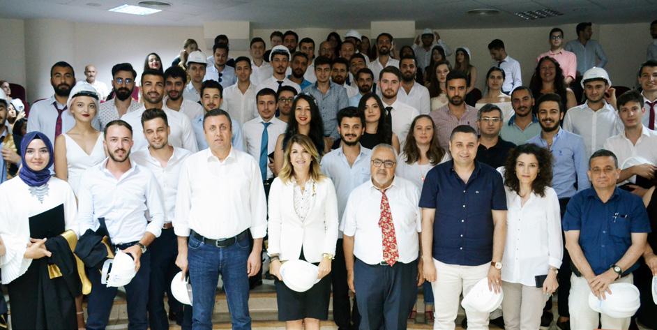 MMO ANTALYA ŞUBE E- BÜLTENİ AÜ lü mühendisler baretlerle mezun oldular!