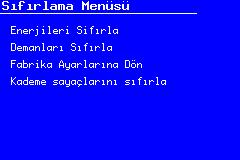 3 sabit olay: cihazın kalibre edildiği tarih, son bağlantı testi ve son kademe testinin ne zaman yapıldığını gösterir.