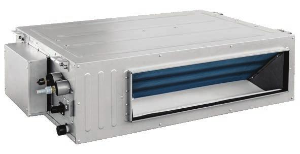 VRF klima sistemleri VITOCLIMA 333-S Gizli tavan tipi kanallı iç üniteler Yüksek statik basınç-power Soğutma kapasitesi: 2,2 kw - 16 kw Genel özellikler: 200 Pa statik basınç ile uzun kanal