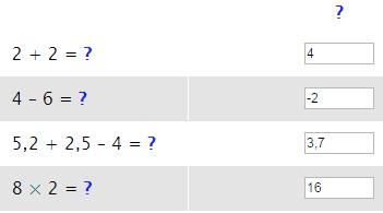 Dört İşlem Soruları Bu sorular matematiksel problemlerdir. Her eşitlik için doğru yanıtı sorunun cevap kutusuna girmeniz beklenir. Her cevap tek bir sayı olmalıdır.