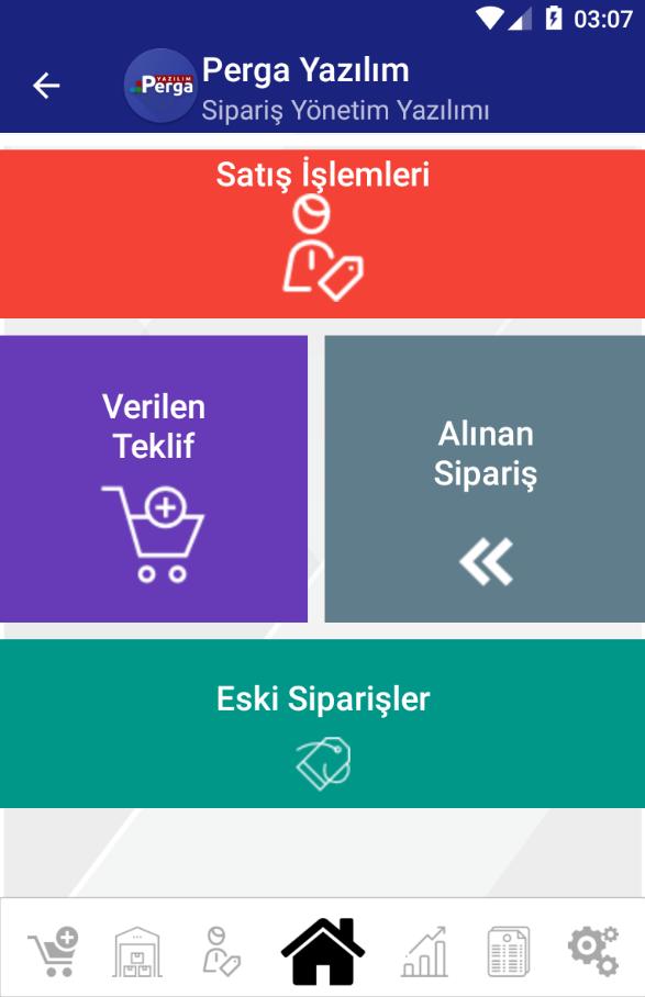 Satış,Verilen Teklif,Alınan Sipariş İşlemleri Satış işlemleri sayfasında sahada satış,verilen teklif ve alınan işlemlerinizi online bir şekilde yapabileceksiniz.