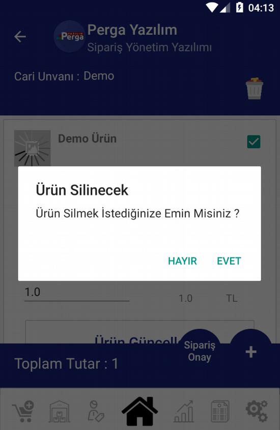 Sipariş İşlemleri Listesi Eski siparişler sayfasında alış ve satış olarak yapılan işlemler