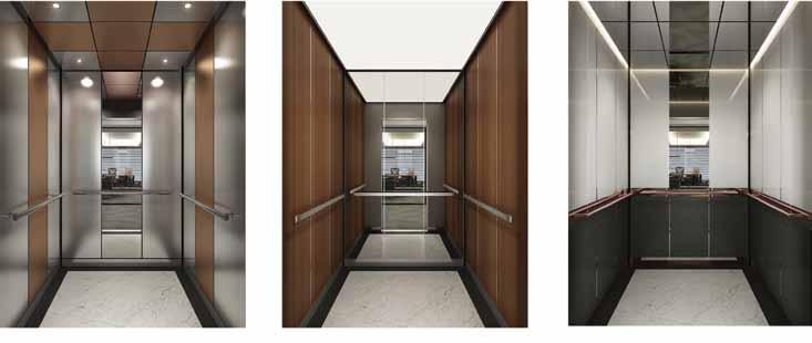 HYUNDAI KABİN TASARIMI TASARIM SINIFLARI Asansör Kabininizi Özel Olarak Tasarlayın! Hyundai Asansör, kabin tasarımları için 3 ayrı kategori sunuyor.