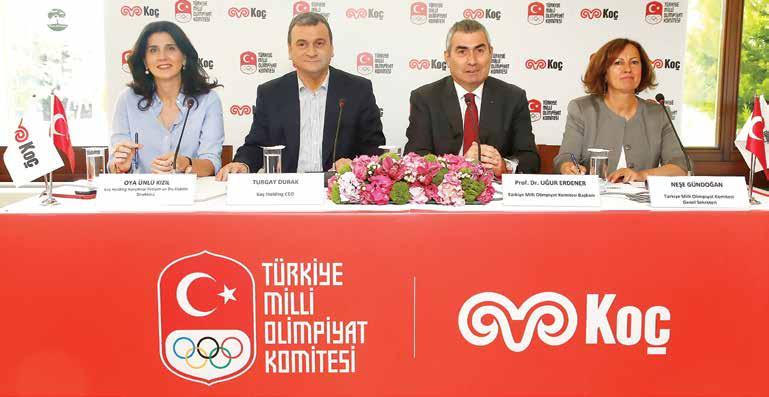 Koç Holding TMOK un Ana Sponsoru Oldu Koç Holding Becomes the Main Sponsor of the Turkish Olympic Committee Türkiye Milli Olimpiyat Komitesi nin destekçileri arasına ülkemizden dev bir kuruluş