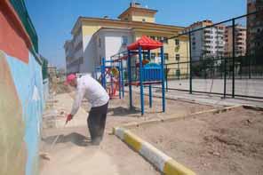 Proje kapsamnda 40 adet okulda bakm ve onarm çalmalar yaplarak %10