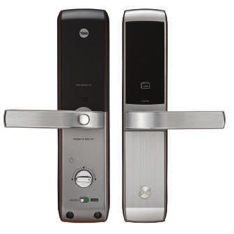 YDM3168 Kartlı ve Şifreli Dijital Monoblok Kilit Monoblok çelik kapı kilidi ölçülerinde Ahşap kapılar için de uygun Kartlı ve şifreli giriş seçeneği Gümüş renkli panel 4 adet RFID kart (Maksimum 40
