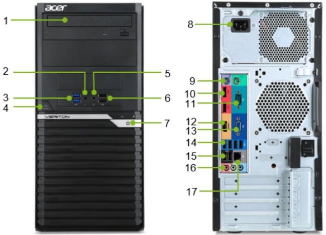 ACER Veriton M M6650G/M4650G OFİS İÇİN TASARLANDI 7. Nesil Intel Core İşlemciler 64 GB kadar Yükseltilebilir Dual-Kanal DDR4 2400 MHz Intel Optane TM Memory Desteği Business Class Security TPM 2.