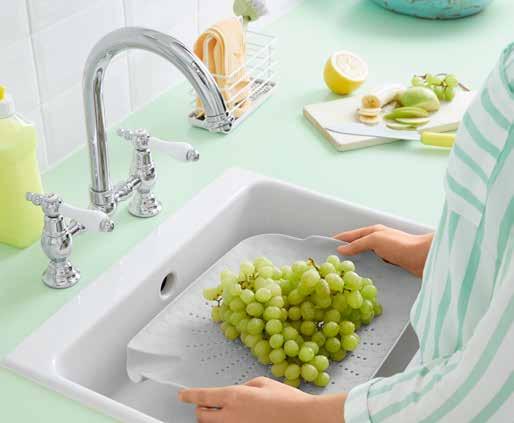 TERTEMİZ YÜZEYLER 2I Lavabo Süzgeci 79,95 TL 1 1I Bulaşık Standı 89,95 TL 3I Bulaşık Süzme Matı