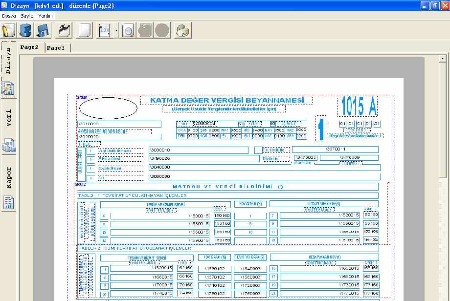 fakat sayfanın sol tarafına almak için, yapılması gereken işlem ise 1015 A