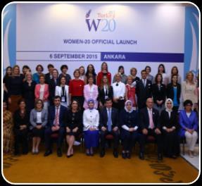 W20 16 ülkeden 47 W20 temsilcisi atandı W20 nin lansmanı 6 Eylül 2015 te