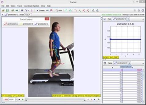 3.13. Video Görüntüsü Çözümleme Programı Bu çalışmadaki katılımcıların video kaydediciyle elde edilen görüntülerinin eklem açılarının çözümlenmesi için Tracker (sürüm