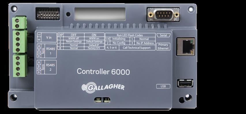 C6000, Gallagher Command Centre Sunucusu çevrimdışıyken verileri gerçek zamanlı olarak işleyebilmekte, depolayabilmekte ve iletebilmektedir.