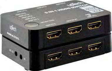 KX1015 5 in 1 Out HDMI Switch professional HD solutions 5 adet HDMI giriş portuna sahiptir. HDMI 1.