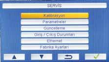 Yüksek ön ısıtma sıcaklığı - Egzoz tank hatası - Yüksek basınç - Kapı açık hatası Herhangi bir alarm